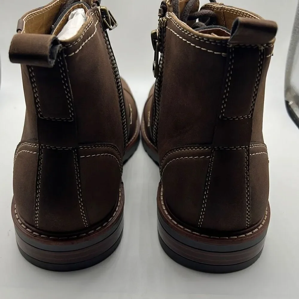 Dockers Mens Rawls Rugged Lace-up Synthetic Leather Lugged Sole Cap Toe Boot M11
